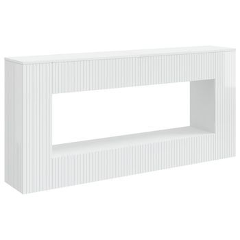 Mesa Consola Alto Brillo 155 X 29 X 74 Cm Madera De Ingeniería Vidaxl