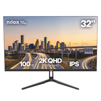 nilox monitor 32 ips 100 hz hdmi y dp 32 lcd ips quad hd hdmi