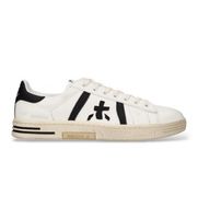 premiata para hombre russell zapatillas de piel russell blanco 43 plano cordones casual