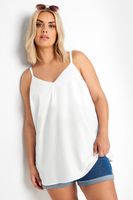 yours top de tirantes blanco  mujer curvy y tallas grandes yours