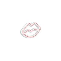 iluminacion led decorativa de plastico labios rosa 36x19x2 cm
