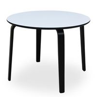 mesa comedor madera blanco y can to negropatas madnegro