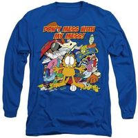 garfield camiseta manga larga my mess para mujer