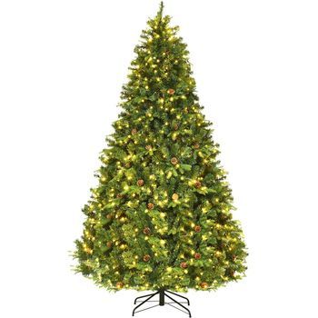 Luz Led Árbol De Navidad Artificial Costway 155 X 155 X 240 Cm