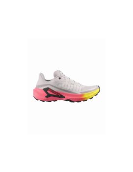 Zapatillas de Trail Salomon Genesis 2 Gray Violet/Safety Yellow/Neon Flam Hombre