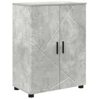 gabinete de bano  armario de bano con puerta gris concreto 60 x 35 x 80 cm