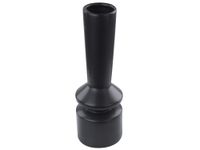 jarron para flores ceramica 30 cm negro