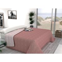 hipermanta colcha bouti bicolor reversible para cama 105 medida 200x260 cm disponible en varios colores ideal para primavera-verano