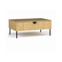 mesa baja - color roble - coleccion mondo