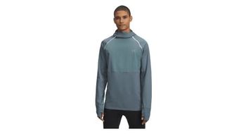 Camiseta con capucha under armour velociti pro cold weather green  hombre