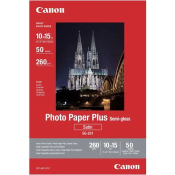 Canon SG-201 Semi Glossy Photo Paper 10 x 15cm 50 Sheets - 1686B015