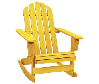 Vidaxl silla mecedora jardín adirondack madera maciza abeto amarillo