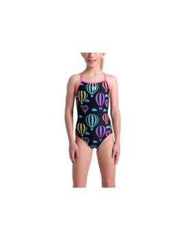 Bañador de Natación Arena Balloons Niña Negro Multicolor