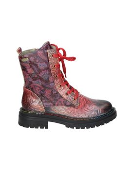 Botines Estampados Laura Vita Kandyo 24 Rojos 37