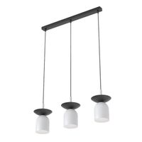lampara colgante lorenza grisnegro 3 luces