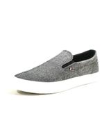 de tommy hilfiger zapatilla casual de lona con suela de goma negro