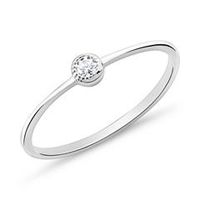 anillo de plata 925 para mujer con circonita