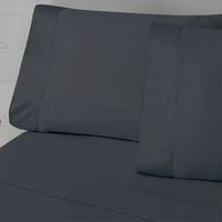 juego sabanas bambu 300 hilos 30 cm 180 cm con dos almohadones rufino diaz gris oscuro
