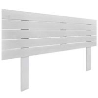cabecero de madera reciclada dm estilo palet horizontal con patas 135x115cm camas 135 - blanco madera