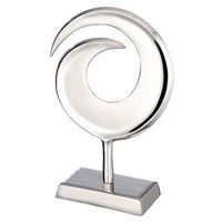 gilde escultura remolino color plata h47 cm