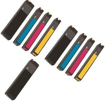 Compatible Multipack HP PageWide Enterprise Color 556dn Printer Ink Cartridges (9 Pack) -L0R09A