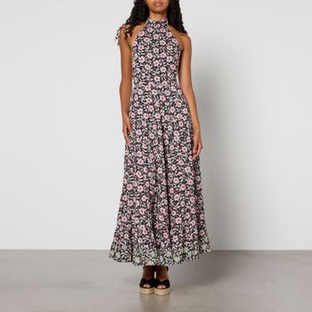 RIXO Jayne Cotton Midi Dress - UK 6