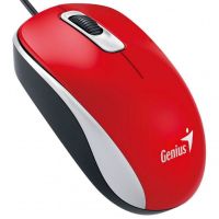 genius dx110 raton optico ambidiestro 1000 dpi rojo