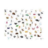 papel pintado 3d - animales para niros 300x231 cm