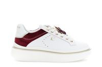 zapatilla con cordones de piel recubierta de inserto de terciopelo whitebordeaux 40