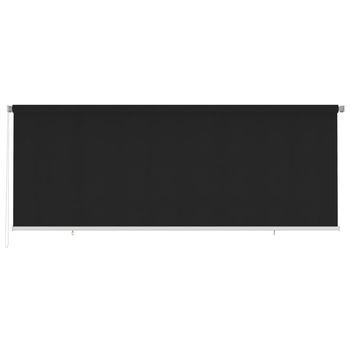 Persiana Enrollable De Jardín Hdpe Negro 400x140 Cm Vidaxl