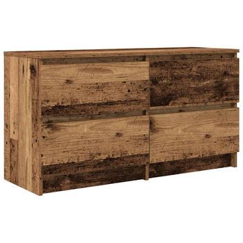 Mueble Tv | Mueble De Salón | Mesa De Tv De Madera Antigua 100x35x54 Cm Madera Ingeniería