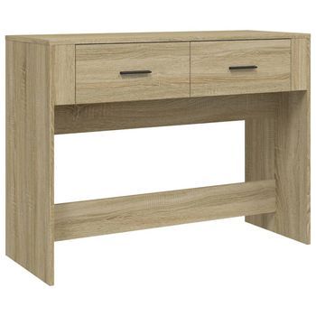Mesa Consola | Mesa De Entrada | Mesa Auxiliar Madera Contrachapada Roble Sonoma 100x39x75 Cm