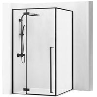 mampara de ducha rea fargo black 90x120