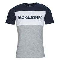 jack  jones camiseta jjelogo blocking tee para hombre