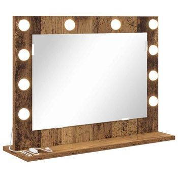 Espejo De Tocador Madera Vieja 60 X 45 X 18 Cm Rectangular Vidaxl