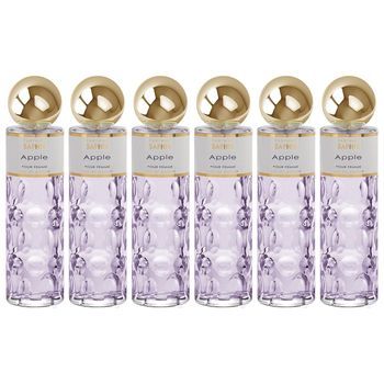 Pack De 6 Eau De Parfum Mujer Saphir Apple 200ml