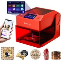 algolaser pixi maquina de grabado laser 3w portatil e inteligente con pantalla tactil de 35 100100mm para madera acrilico y cuero rot