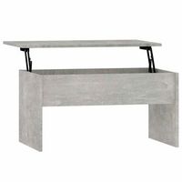mesa de centro 80x505x415 cm madera - gris