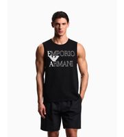 emporio armani para hombre em000572af20434 camiseta sin mangas negro l casual algodon manga corta