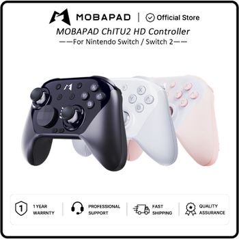 Controlador Bluetooth Mobapad CHITU 2 con joysticks TMR para Nintendo Switch 1/2 PC Android iOS con HD Rumble, NFC, Turbo Gamepad