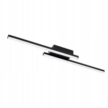 Mance - plafón led de metal, color negro, 62 cm