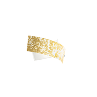 camilla - aplique oro 2xe14 max 2x28w ip20 - aplique led de diseno moderno 34x20cm