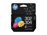 cartucho de tinta - hp 302304 tricolor capacidad impresion 100 paginas amarillo cian y magenta