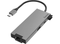 hub - hama 00200109 5 puertos de conector usb-c a enchufe 2x usb-ausb-chdmilanethernet negro
