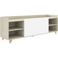 mueble tv roble modelo roau 180x53x46  - blanco