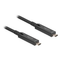 cable usb-c optico activo delock 84255 5 m usb 32 gen 2 10 gbits negro