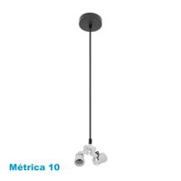 arm colgante cara 3xe27 negro m10 regx10x10 cm
