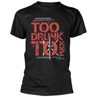 dead kennedys camiseta too drunk to fuck para hombre