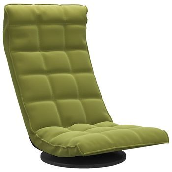 Sillón | Silla De Suelo Giratoria De Terciopelo Verde Claro Cfw3615689