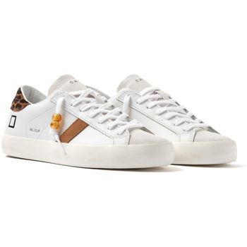 D.A.T.E. Deportivas Moda D-A-T-E-HL-CA-WD HILL LOW CALF WHITE LEOPARD para mujer